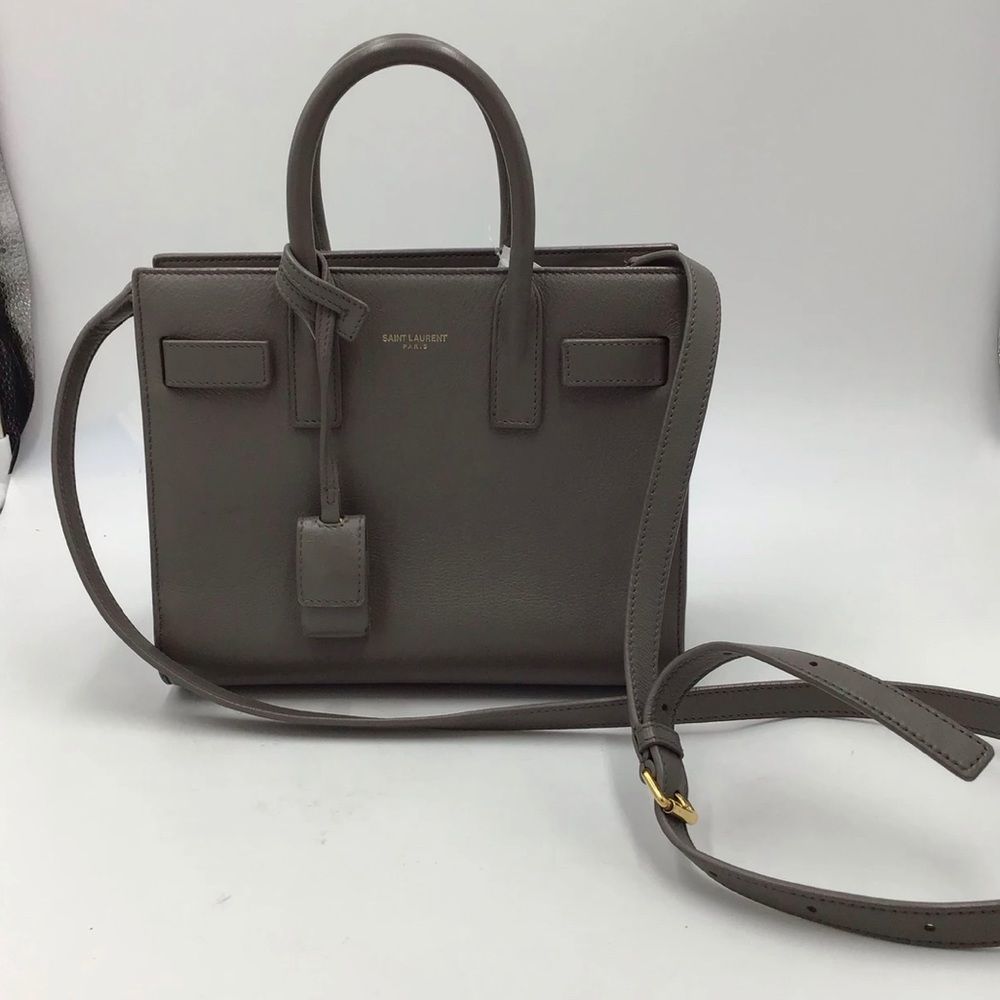 Yves Saint Laurent Gray Satchel Bag